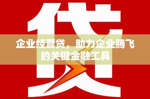 伊通企业经营贷，助力企业腾飞的关键金融工具
