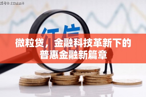 伊通微粒贷，金融科技革新下的普惠金融新篇章