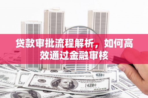 伊通贷款审批流程解析，如何高效通过金融审核