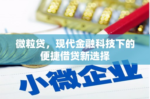 伊通微粒贷，现代金融科技下的便捷借贷新选择