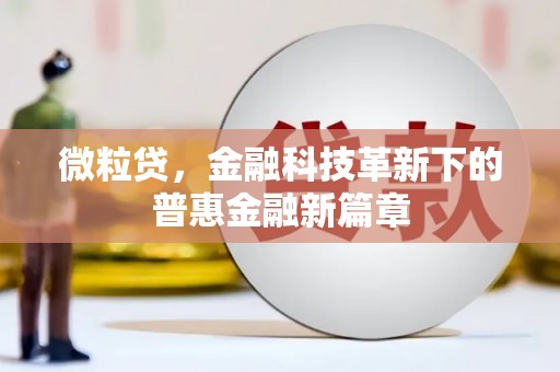 伊通微粒贷，金融科技革新下的普惠金融新篇章