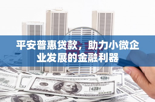 伊通平安普惠贷款，助力小微企业发展的金融利器