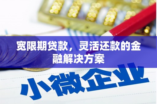 伊通宽限期贷款，灵活还款的金融解决方案