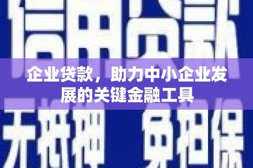 伊通企业贷款，助力中小企业发展的关键金融工具