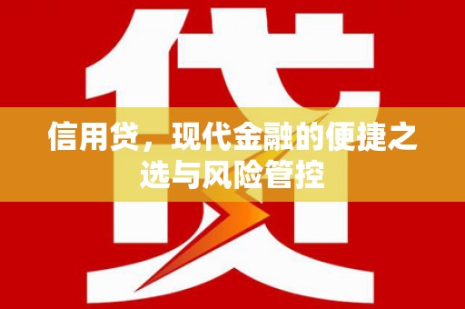 伊通信用贷，现代金融的便捷之选与风险管控