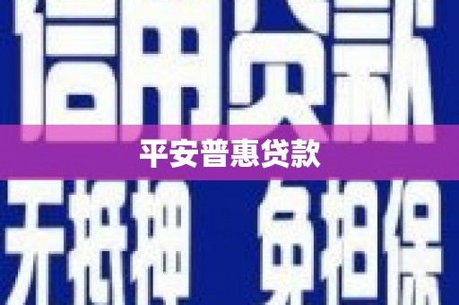 伊通平安普惠贷款